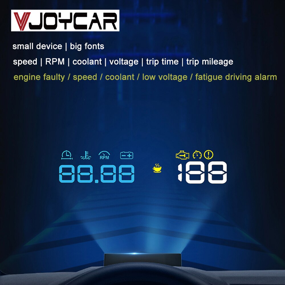 Vjoycar-ֽ ڵ   , OBD2, HUD ,  ÷, RPM ð,  ϸ,   溸 